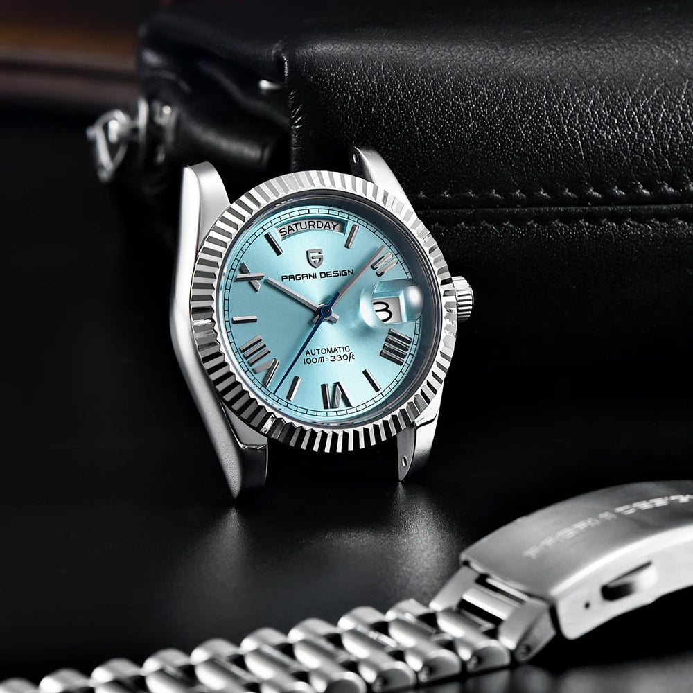 PAGANI DESIGN DD36 Double calendar 36MM mechanical automatic men watch Haiou ST16 sapphire luxury waterproof  relogio masculino