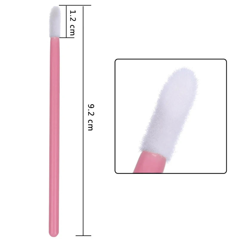 200pcs Disposable Brushes Set Mascara Wands Lip Brushes Microbrush Applicator Swab for Eyelash Extension Eyebrow Makeup Tools mbzr