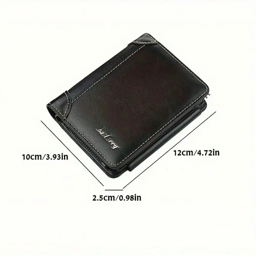 New PU Leather Men Wallets High Quality Zipper Short Desigh Card Holder Male Purse Vintage Coin Holder Men Wallets