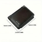 New PU Leather Men Wallets High Quality Zipper Short Desigh Card Holder Male Purse Vintage Coin Holder Men Wallets