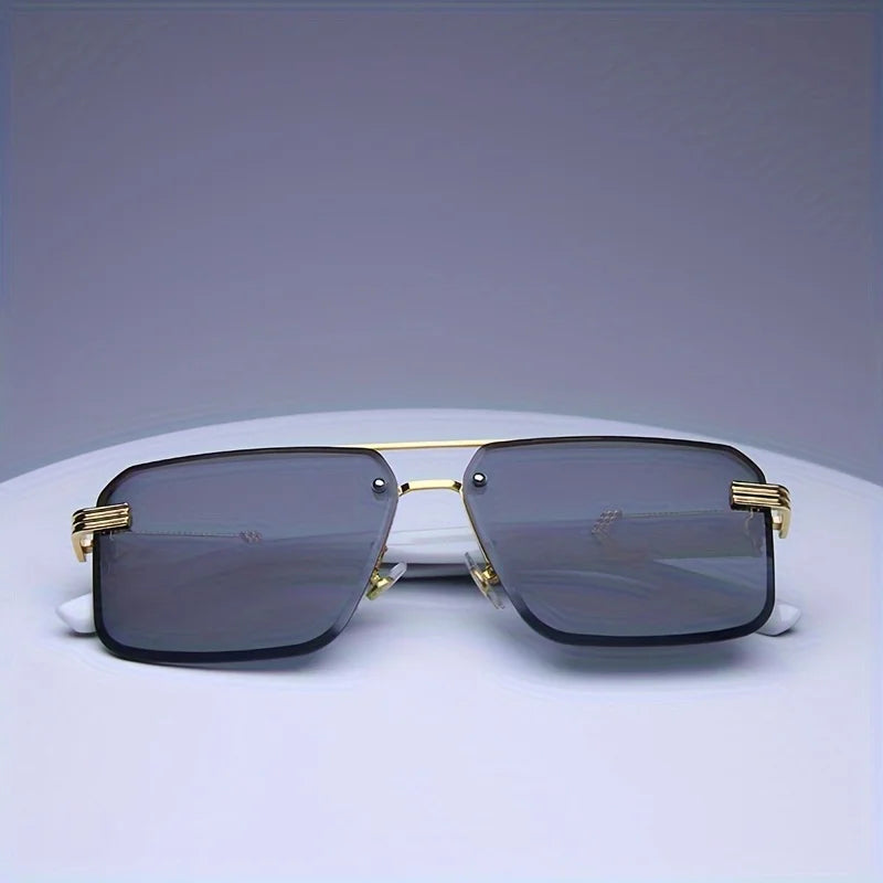 Fashion Rimless Sunglasses Men Women Populare Frameless Sun Glasses Male Female Classic Small Square Summer Traveling Shades mbzr