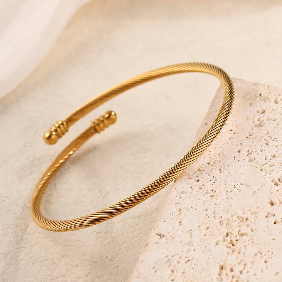 RAKOL 2025 New Retro Romantic Love Stainless Steel Bracelet Set Is Suitable For Women's Travel, Party, Banquet Fashion Jewelry
