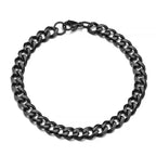 Fashion Stainless Steel Men Curb Cuban Chain Bracelet Women Bracelet On Hand For Couple Unisex Wrist Hand Jewelry Gift Party