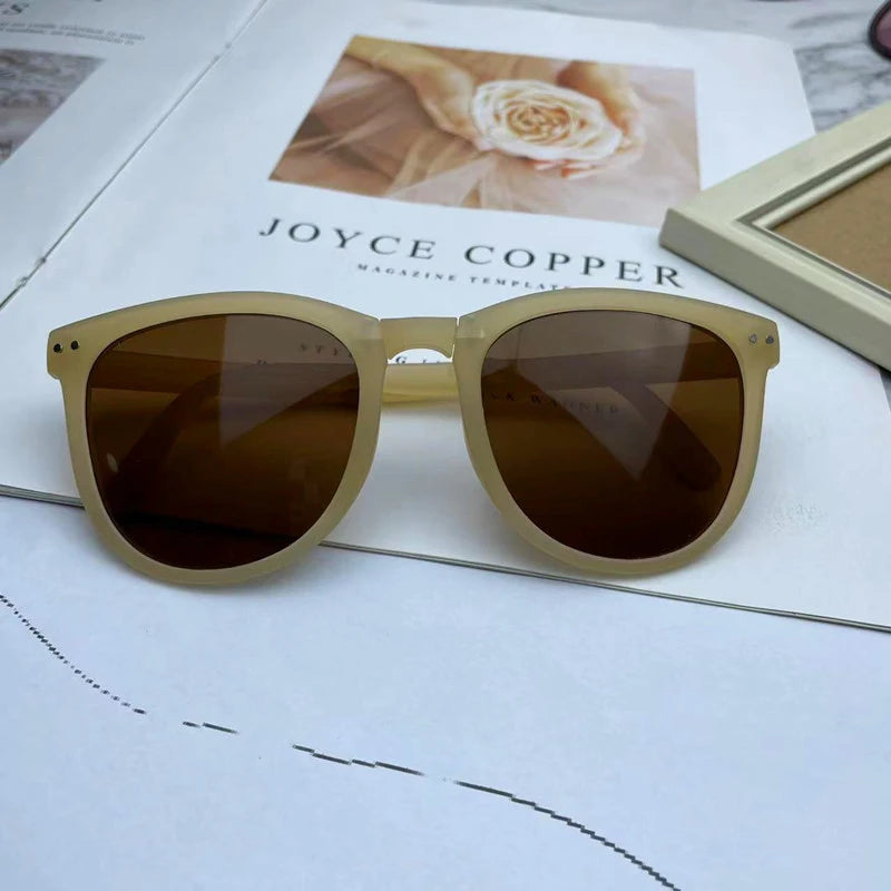 Foldable Sunglasses Square Frame UV Protection for Women Portable Folding Driving Sun Glasses Compact Travel Outdoor Eyewear