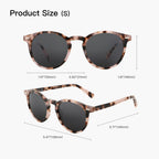 ZENOTTIC Mens Womens Round Polarized Sunglasses : Retro Small Sunglasses - Unisex Trendy Shades UV400 Protection