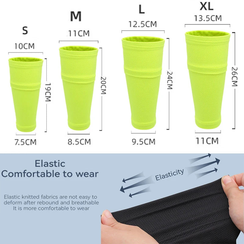 Soccer Shin Guards Football Protectors Pads Adult Kids Shinguards Light Sock Insert Board Boy Training Legging Protective Gear mbzr
