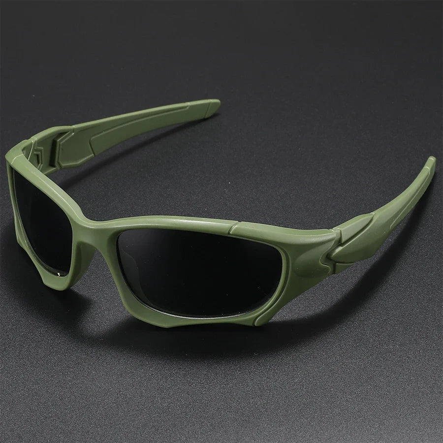 Outdoor Sports Polarized Sunglasses Men Curve Cutting Frame Stress-Resistant Lens Shield Sun Glasses Wome mbzr