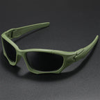 Outdoor Sports Polarized Sunglasses Men Curve Cutting Frame Stress-Resistant Lens Shield Sun Glasses Wome mbzr