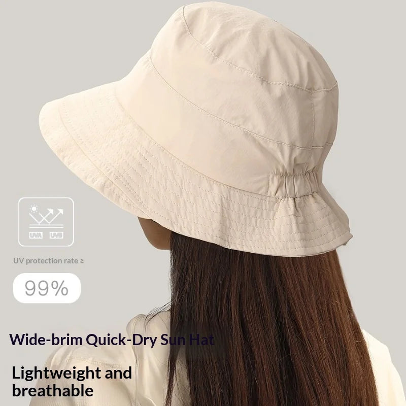 1pc Japanese Style Fisherman Hat for Women Sun-Proof UV Protection Sun Hats Quick-Drying Camping Alpine Cap Bucket Hat