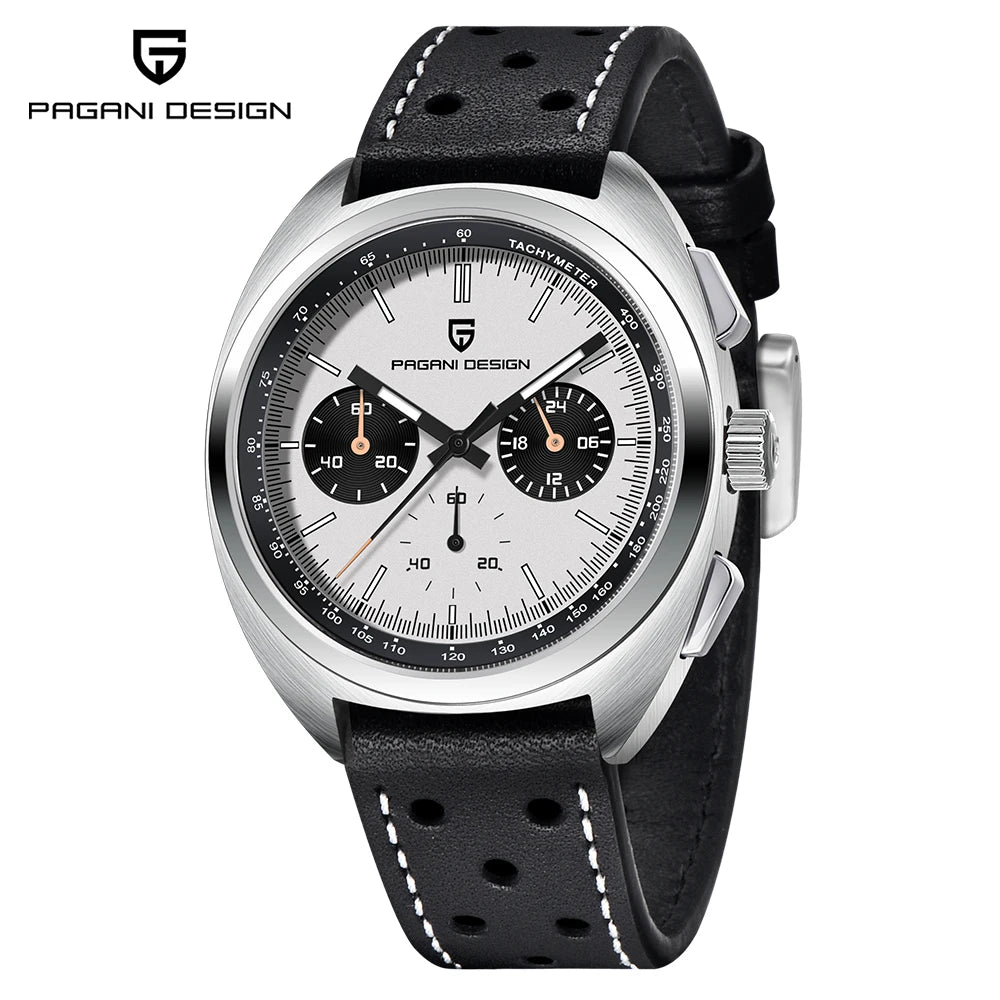 PAGANI DESIGN Men's Watch Yellow Dial Quartz Chronograph Watch Men Japan VK63 Sapphire glass Wrist Watch Men 2026 New Waterproof