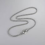 Sterling Silver Woven Chain Necklace Unisex Party Gift