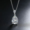 New 925 Sterling Silver VVS1 Moissanite Necklace Heart Pendant Chain Fine Jewelry for Woman Wedding Sparkling Classic party gift
