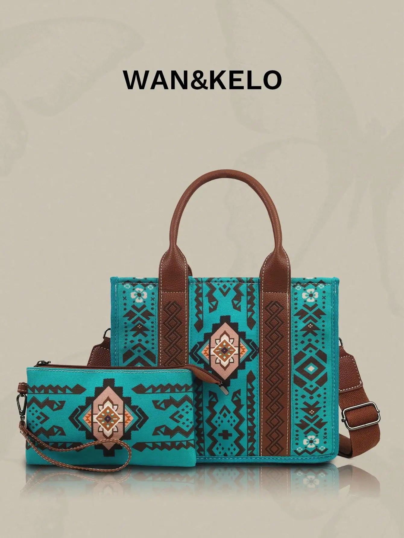 Boho Tassel Tote & Crossbody Purse Set for Women
