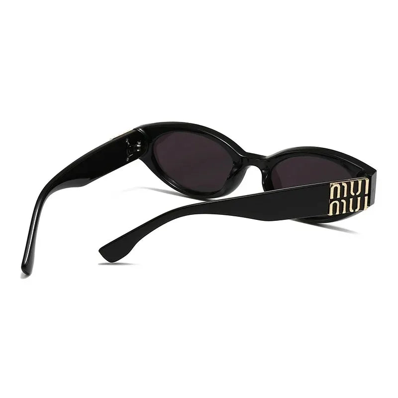 Light Luxury Men's And Women's Brands Design Luxury Small Oval Sunglasses 2025 New CatEye Sunglasses Retro Women's Goggles Uv400 mbzr