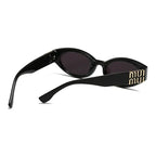 Light Luxury Men's And Women's Brands Design Luxury Small Oval Sunglasses 2025 New CatEye Sunglasses Retro Women's Goggles Uv400 mbzr