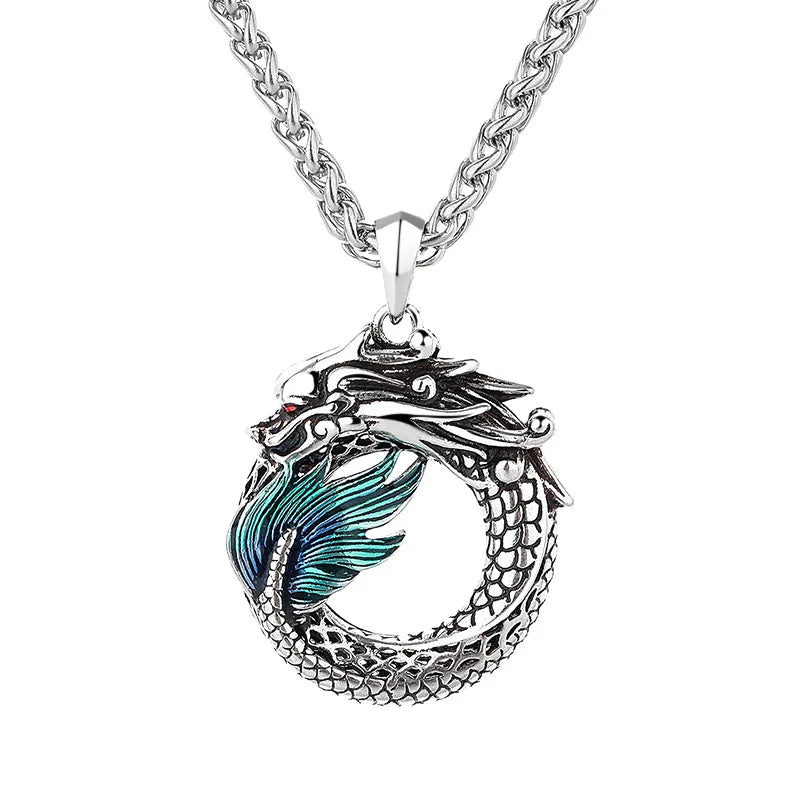 New 925 Sterling Silver Necklace dragon chain For Men Women Fashion Clavicle Chain Necklaces Wedding Party Jewelry Gift mbzr