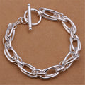 Fine 925 Sterling Silver Noble Nice Chain Solid Bracelet for Women Men Charms Party Gift Wedding Fashion Jewelry Hot Model mbzr