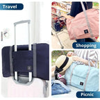 2 Pack Foldable Travel Duffel Bag for Airlines Carry on Bag Weekender Overnight Hospital Tote Bag Gym Duffel Bag Women Men mbzr