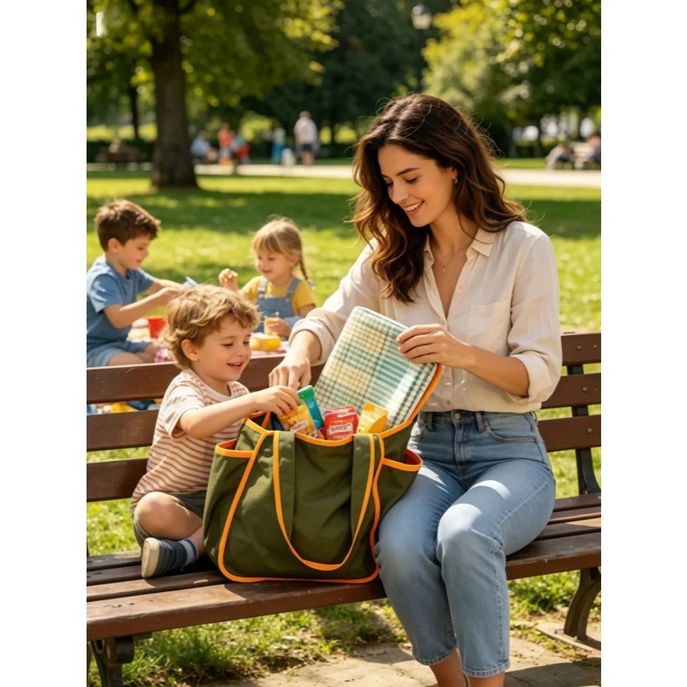 1pcs Drawstring Shopping Tote Bag for Groceries Travel Storage Reusable Eco-Friendly Lightweight Collapsible Design Reusable mbzr