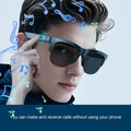 Wireless smart glasses with audio and voice calls, smart glasses for outdoor travel to facilitate calls and listen to music, rechargeable music glasses with built-in microphone mbzr