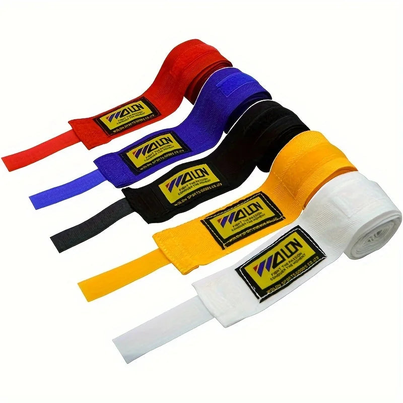 2PCS 1.5/2/3/5M Boxing Training Bandages Cotton Sports Bandages Sanda Kick Boxing Mma Hand Gloves Wraps Belt Boxing Sports Strap mbzr