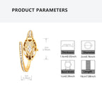 A women's golden snake shaped bracelet with hollowed out design, fashionable and elegant quartz watch, high-end accessory mbzr