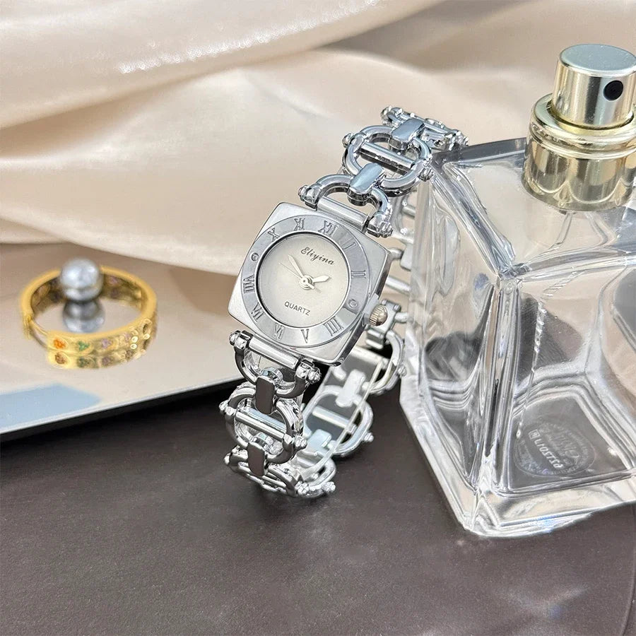 Elegant Square Women Watches Fashion Bracelet Band Ladies Quartz Wristwatches Reloj Mujer Girls Clock Gift