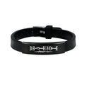 Anime Death Note Black Silicone Cuff Bangle Stainless Steel Bracelets Gift Jewelry for Women and Men Fans Collection