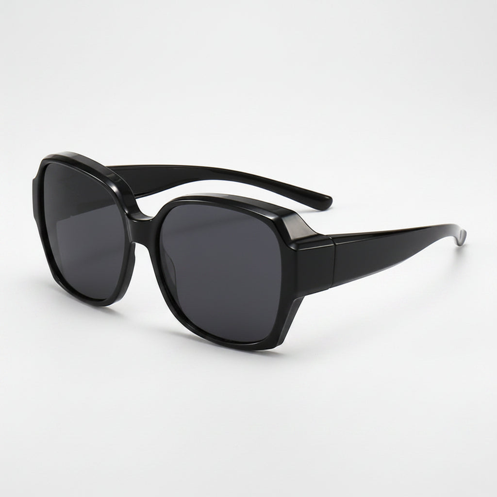 Fashion Round Polarized Sunglasses Cover Over Myopia Prescription Glasses Portable Men Women Vintage Fishing Driving Eyewear mbzr