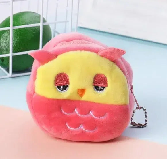 1PC Cute Coin Purse Zipper Change Purse with Keychain Small Headphone Lipstick Bag Mini Wallet Money Bag