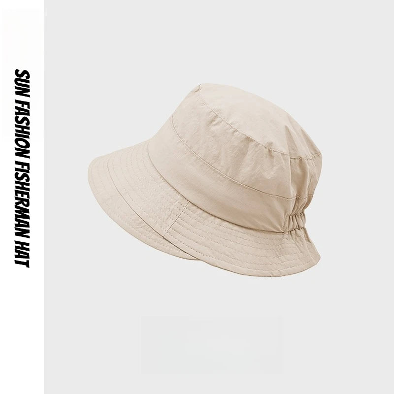 1pc Japanese Style Fisherman Hat for Women Sun-Proof UV Protection Sun Hats Quick-Drying Camping Alpine Cap Bucket Hat