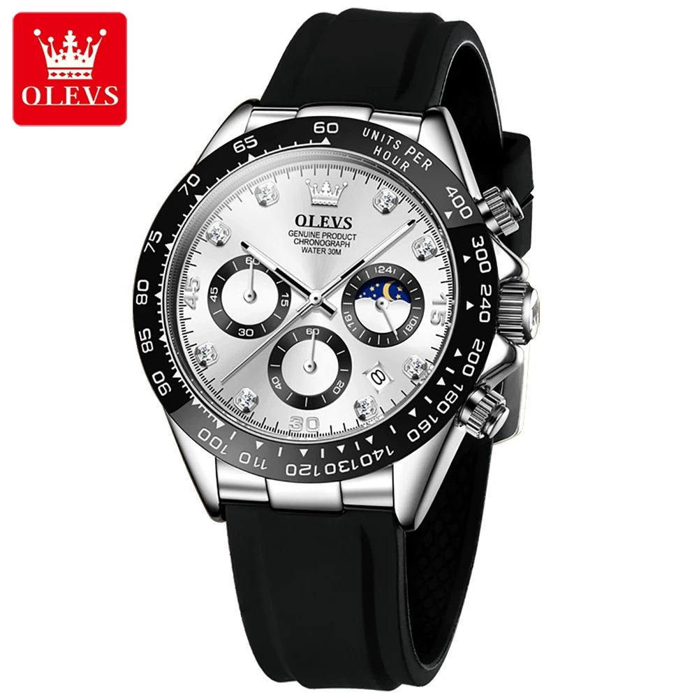 OLEVS 2875 Luxury Men Watch Quartz Man Watches Waterproof Luminous Top Brand Watch for Men Date Chronograph Sport Wristwatch mbzr