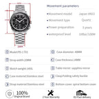 PAGANI DESIGN 2026 New Moon Luxury Quartz Watch For Men Sports Chronograph AR Sapphire crystal Luminous  leisure Wrist watch For Men Local delivery