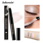 Lakerain Eyeshadow Stick Shimmer and Matte Long Lasting Waterproof Highlighter Metallic Glitter Eye Shadow Pencil Cosmetics mbzr