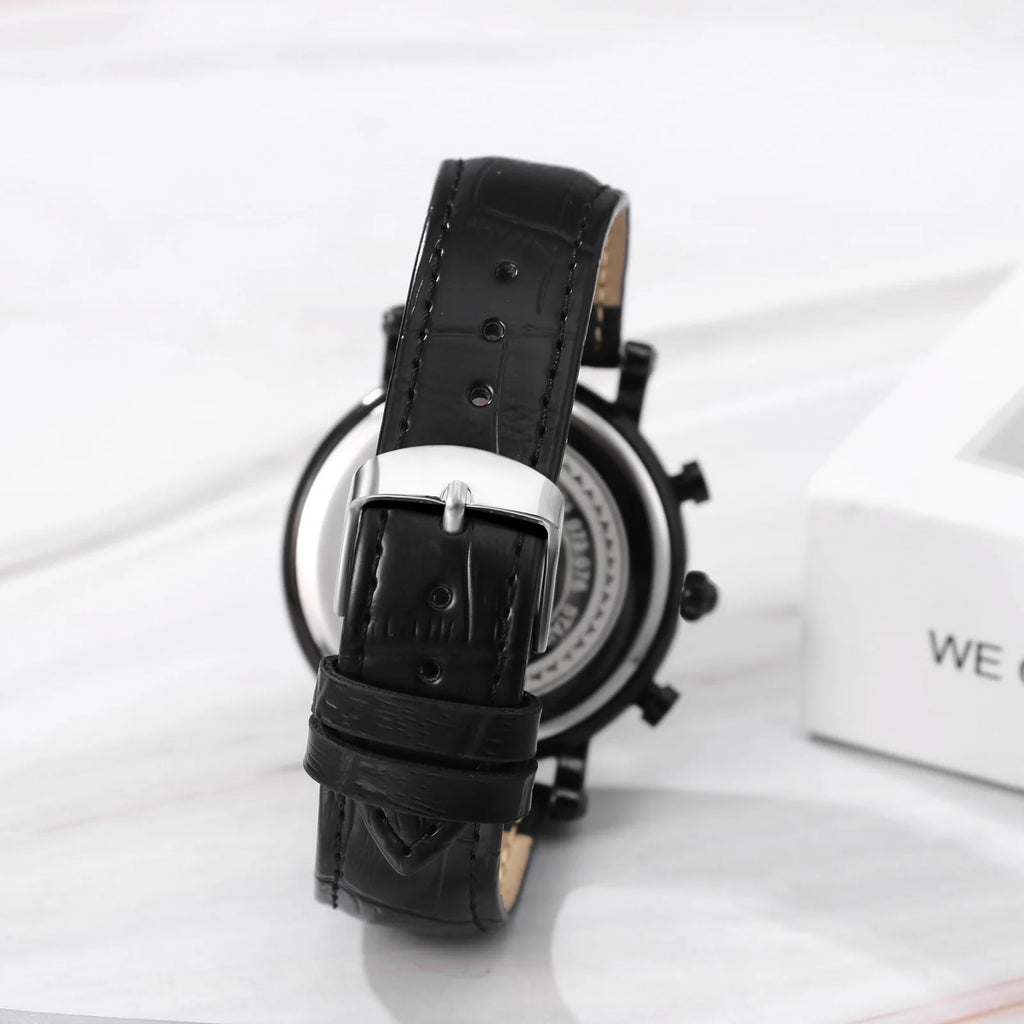Men's quartz watch Leather strap waterproof watch Van Gogh Starry Sky decorated dial Chronograph Stopwatch Calendar available mbzr