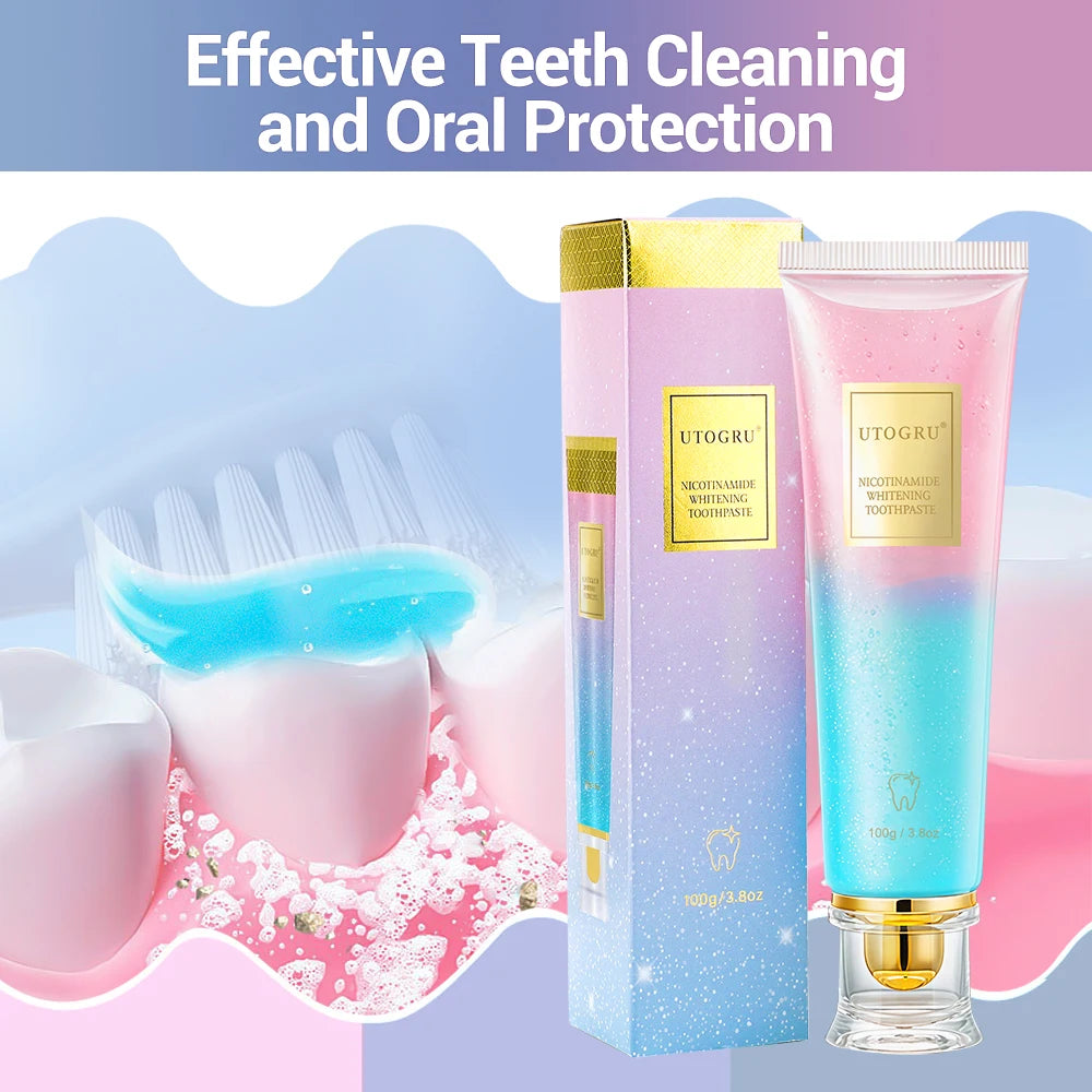 Niacinamide Whitening Toothpaste Refreshing Clean Teeth For Men And Women Fresh Breath Toothpaste To Remove Surface Stains mbzr