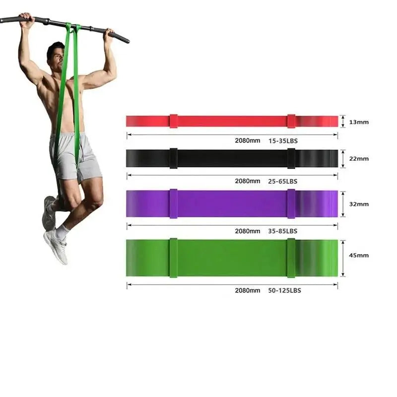 4pcs Pull Up Assistance Bands 4-Level Resistance Bands for Working Out Gym Exercise Bands for Full-Body Training Fitness mbzr