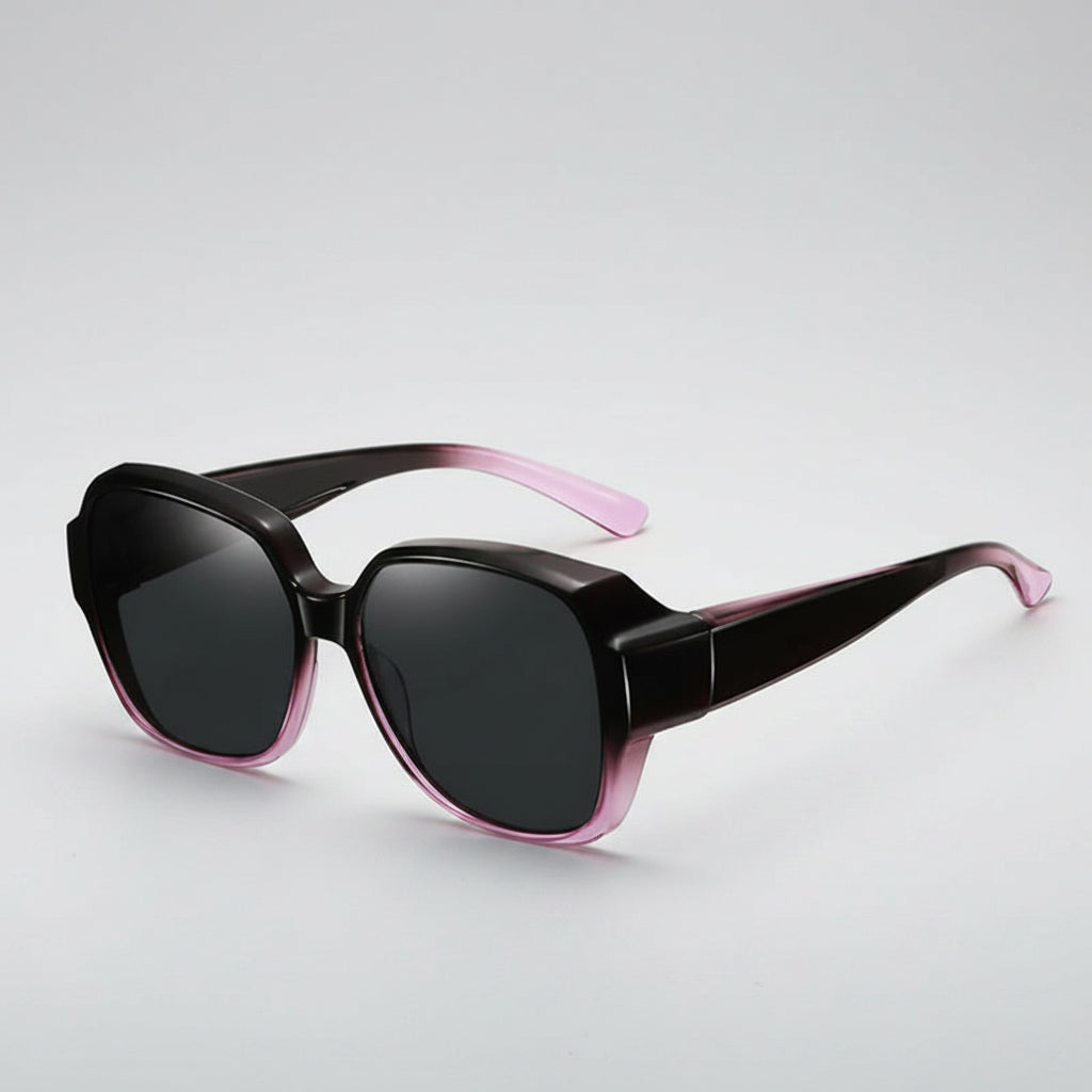 Fashion Round Polarized Sunglasses Cover Over Myopia Prescription Glasses Portable Men Women Vintage Fishing Driving Eyewear mbzr