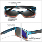 KINGSEVEN Square Frames Fashion Sunglasses For Women Men Driving Polarized UV400 Glasses Outdoor Protective Sports Eyewear