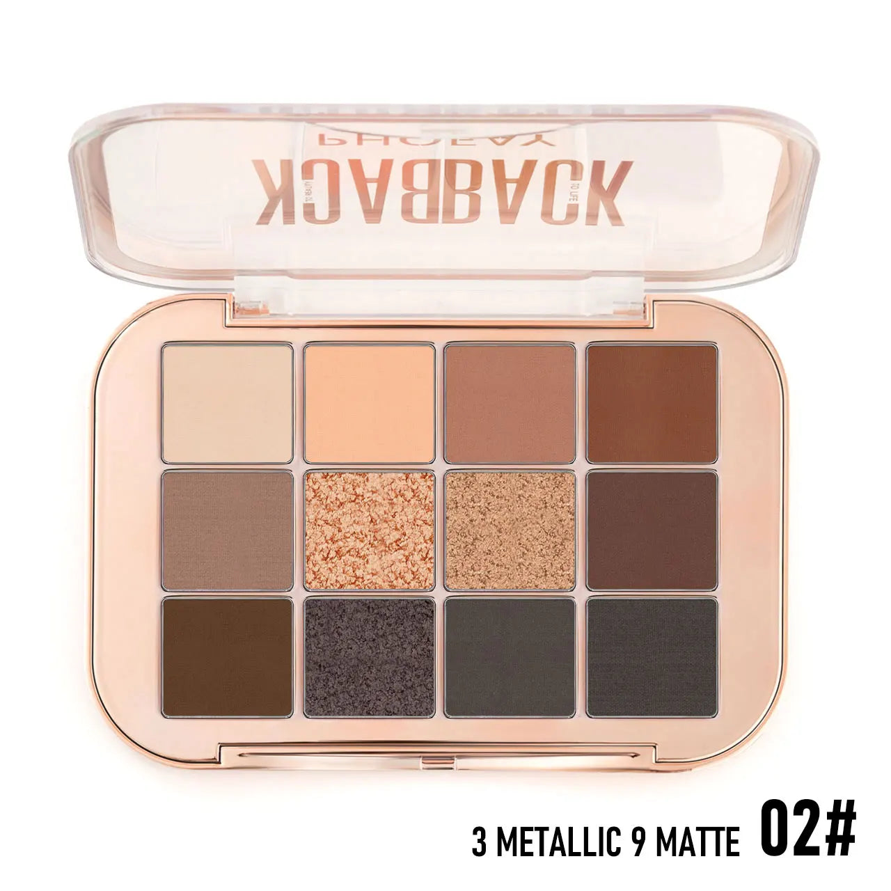 12-Color Eyeshadow Palette with Pearl, Fine Sparkle, Layerable Shimmer, Bright Glitter, and Vibrant Colors New mbzr