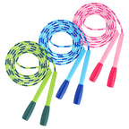 YUEDONG Adjustable Anti-Tangle TPU Beaded Jump Rope for Kids & Adults, 2.8m Length Two-Tone Fitness Skipping Rope for Rhythm Training & Beginner Workouts mbzr