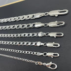 Men's 925 Sterling Silver Necklace 2/4/6/8/10/12MM 40-75cm Face Chain Necklace Lobster Clasp Men Women Engagement Jewelry Gifts mbzr