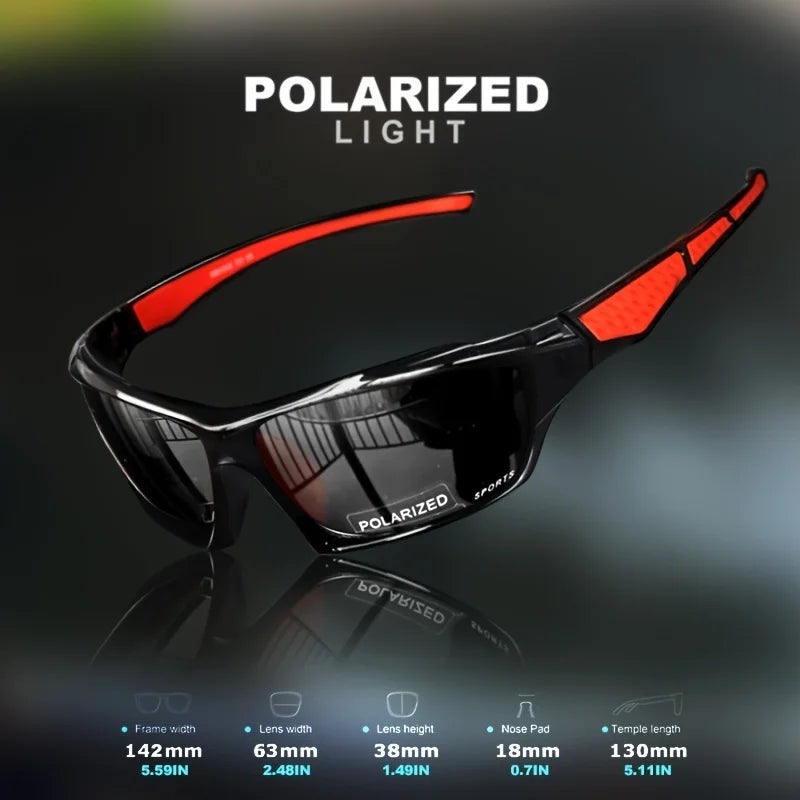 1/3PCS Sports Polarized Sunglasses for Men Lightweight Night Vision Male Shades Cycling Driving Fishing Fashion Mirror Sunglass mbzr