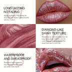 Waterproof and shimmery lipstick, waterproof and sweatproof, long-lasting and smudge-proof, not easy to smudge. mbzr
