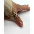 Vintage Asymmetric Cross Knot Stainless Steel Ring Waterproof Multi-Layer Minimalist Thumb Ring Elegant Simple Women Jewelry Gift