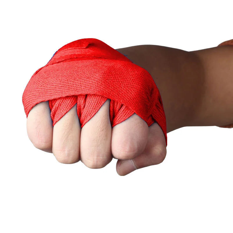 2PCS 1.5/2/3/5M Boxing Training Bandages Cotton Sports Bandages Sanda Kick Boxing Mma Hand Gloves Wraps Belt Boxing Sports Strap mbzr