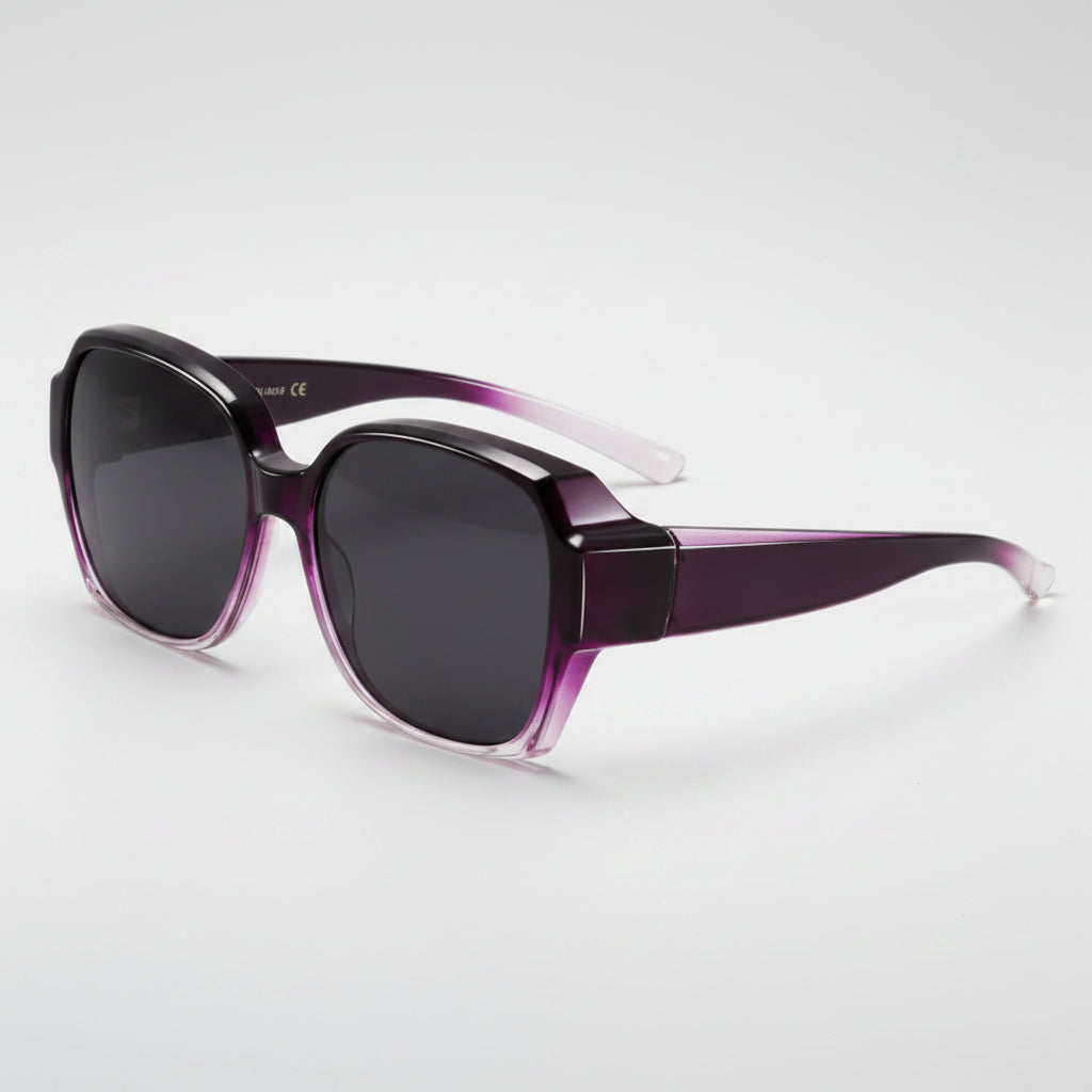 Fashion Round Polarized Sunglasses Cover Over Myopia Prescription Glasses Portable Men Women Vintage Fishing Driving Eyewear mbzr