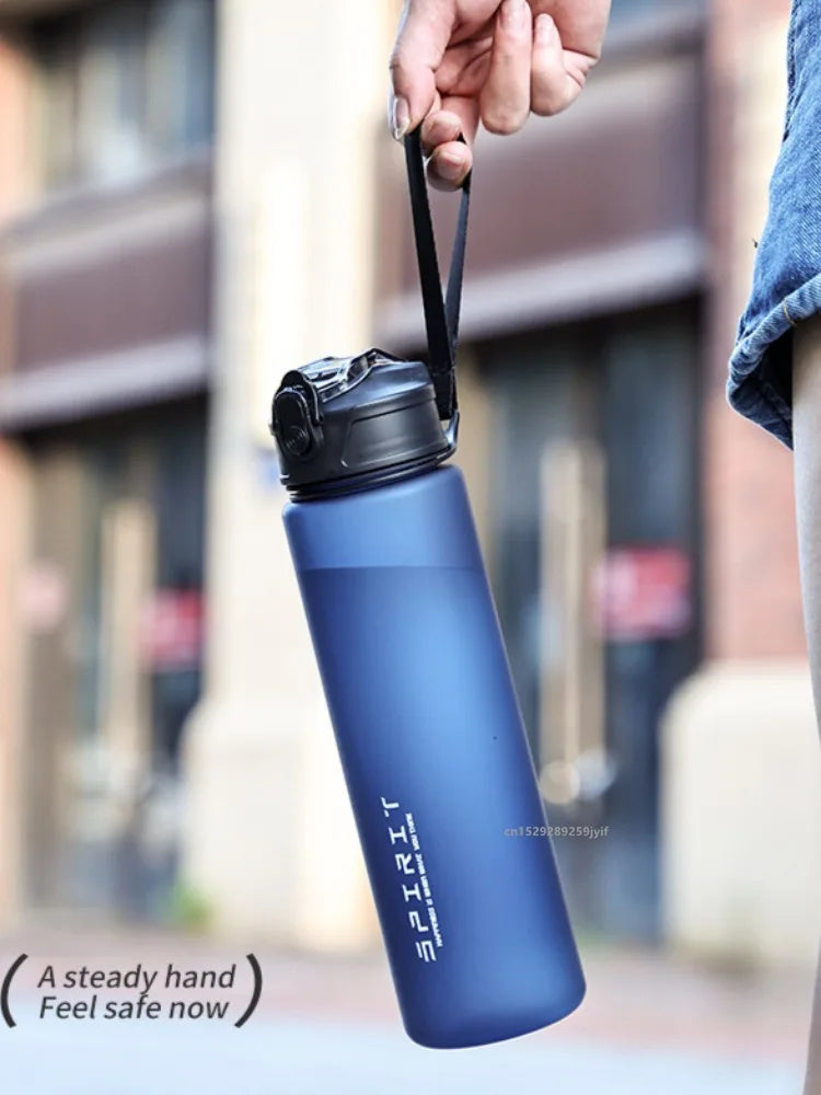 750ml Water Bottle with Straw Time Marker Large Capacity Motivational Plastic Leakproof Water Jug for Gym Travel Outdoor Sports mbzr
