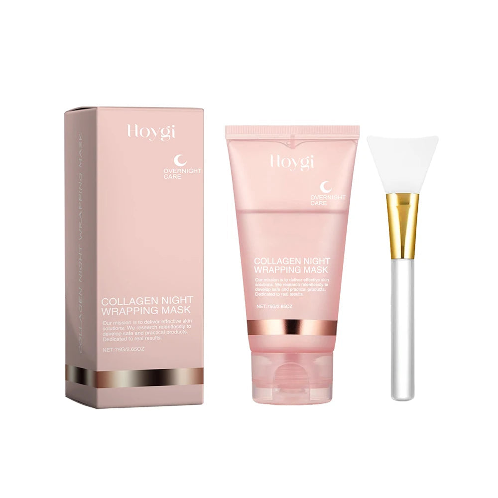 Collagen Overnight Wrapping Peel Off Facial Mask Cream Deeply Hydrates Night Care mbzr