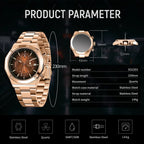 SAPHERO Men's Chronograph Quartz Watch 5ATM Waterproof Stainless Steel Business Wristwatch Perfect Gift for Father Husband mbzr